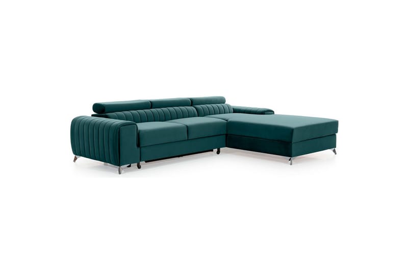 Seksjonssofa Eltap Grayson 278x205x92 cm - Monolith 76, Blå, Høyre - Møbler - Sofaer - Sovesofaer - Sovesofa divan