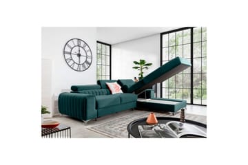 Seksjonssofa Eltap Grayson 278x205x92 cm - Monolith 76, Blå, Høyre - Møbler - Sofaer - Sovesofaer - Sovesofa divan