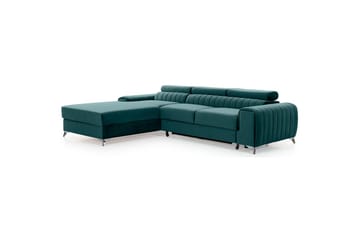 Seksjonssofa Eltap Grayson 278x205x92 cm - Monolith 76, Blå, Venstre - Møbler - Sofaer - Sovesofaer - Sovesofa divan