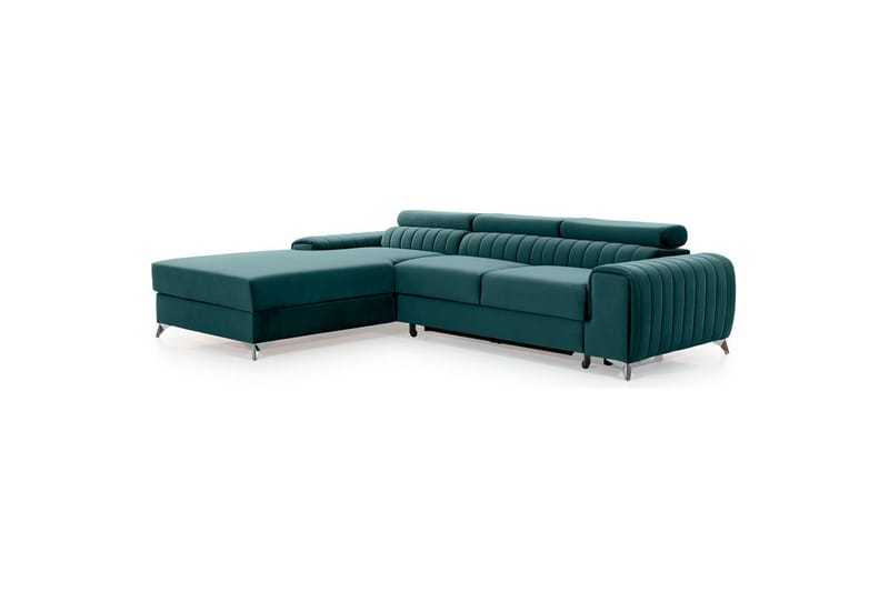 Seksjonssofa Eltap Grayson 278x205x92 cm - Monolith 76, Blå, Venstre - Møbler - Sofaer - Sovesofaer - Sovesofa divan