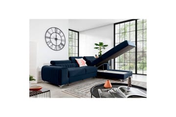 Seksjonssofa Eltap Grayson 278x205x92 cm - Monolith 79, Mørk Blå, Høyre - Møbler - Sofaer - Sovesofaer - Sovesofa divan