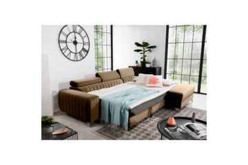 Seksjonssofa Eltap Grayson 278x205x92 cm - Nube 20, Beige, Høyre - Møbler - Sofaer - Sovesofaer - Sovesofa divan