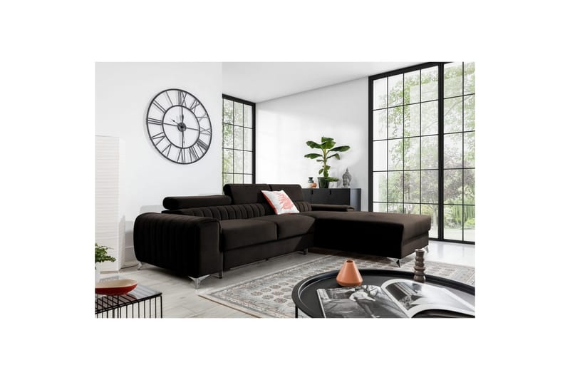 Seksjonssofa Eltap Grayson 278x205x92 cm - Nube 22, Brun, Høyre - Møbler - Sofaer - Sovesofaer - Sovesofa divan
