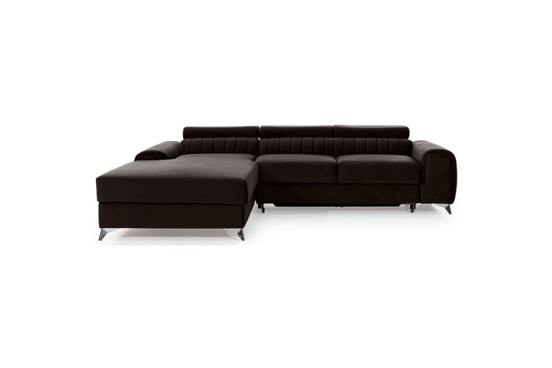 Seksjonssofa Eltap Grayson 278x205x92 cm - Nube 22, Brun, Venstre - Møbler - Sofaer - Sovesofaer - Sovesofa divan
