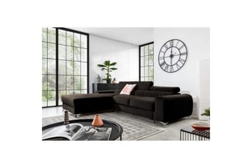 Seksjonssofa Eltap Grayson 278x205x92 cm - Nube 22, Brun, Venstre - Møbler - Sofaer - Sovesofaer - Sovesofa divan