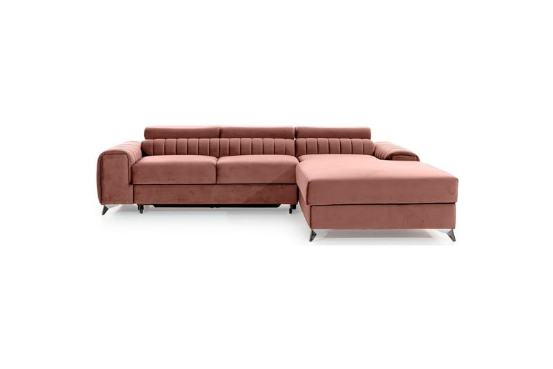 Seksjonssofa Eltap Grayson 278x205x92 cm - Nube 24, Rosa, Høyre - Møbler - Sofaer - Sovesofaer - Sovesofa divan