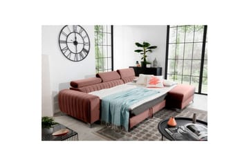 Seksjonssofa Eltap Grayson 278x205x92 cm - Nube 24, Rosa, Høyre - Møbler - Sofaer - Sovesofaer - Sovesofa divan
