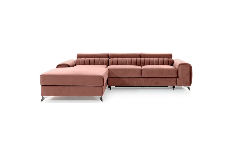 Seksjonssofa Eltap Grayson 278x205x92 cm - Nube 24, Rosa, Venstre - Møbler - Sofaer - Sovesofaer - Sovesofa divan