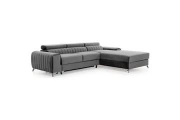 Seksjonssofa Eltap Grayson 278x205x92 cm - Nube 3, Lys Grå, Høyre - Møbler - Sofaer - Sovesofaer - Sovesofa divan