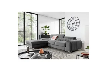 Seksjonssofa Eltap Grayson 278x205x92 cm - Nube 3, Lys Grå, Venstre - Møbler - Sofaer - Sovesofaer - Sovesofa divan