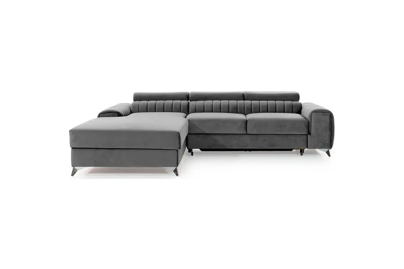 Seksjonssofa Eltap Grayson 278x205x92 cm - Nube 3, Lys Grå, Venstre - Møbler - Sofaer - Sovesofaer - Sovesofa divan