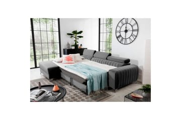 Seksjonssofa Eltap Grayson 278x205x92 cm - Nube 3, Lys Grå, Venstre - Møbler - Sofaer - Sovesofaer - Sovesofa divan