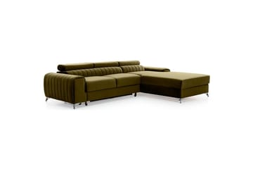 Seksjonssofa Eltap Grayson 278x205x92 cm - Nube 33, Grønn, Høyre - Møbler - Sofaer - Sovesofaer - Sovesofa divan