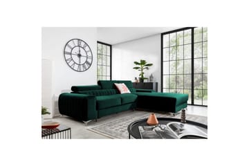 Seksjonssofa Eltap Grayson 278x205x92 cm - Nube 35, Grønn, Høyre - Møbler - Sofaer - Sovesofaer - Sovesofa divan