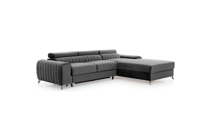 Seksjonssofa Eltap Grayson 278x205x92 cm - Nube 4, Lys Grå, Høyre - Møbler - Sofaer - Sovesofaer - Sovesofa divan