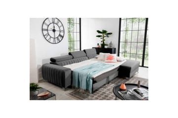 Seksjonssofa Eltap Grayson 278x205x92 cm - Nube 4, Lys Grå, Høyre - Møbler - Sofaer - Sovesofaer - Sovesofa divan