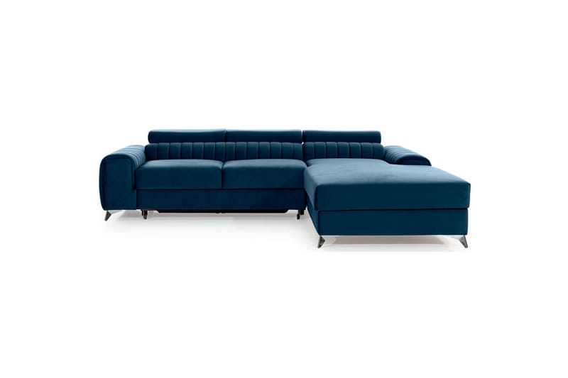 Seksjonssofa Eltap Grayson 278x205x92 cm - Nube 40, Blå, Høyre - Møbler - Sofaer - Sovesofaer - Sovesofa divan
