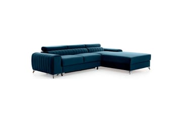 Seksjonssofa Eltap Grayson 278x205x92 cm - Nube 40, Blå, Høyre - Møbler - Sofaer - Sovesofaer - Sovesofa divan