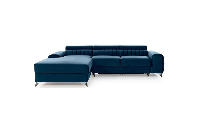 Seksjonssofa Eltap Grayson 278x205x92 cm - Nube 40, Blå, Venstre - Møbler - Sofaer - Sovesofaer - Sovesofa divan