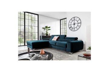 Seksjonssofa Eltap Grayson 278x205x92 cm - Nube 40, Blå, Venstre - Møbler - Sofaer - Sovesofaer - Sovesofa divan