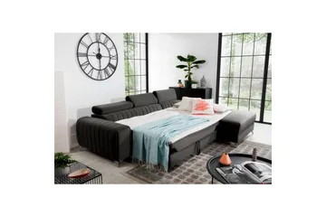 Seksjonssofa Eltap Grayson 278x205x92 cm - Nube 5, Grå, Høyre - Møbler - Sofaer - Sovesofaer - Sovesofa divan
