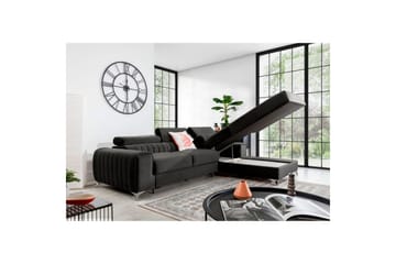 Seksjonssofa Eltap Grayson 278x205x92 cm - Nube 5, Grå, Høyre - Møbler - Sofaer - Sovesofaer - Sovesofa divan