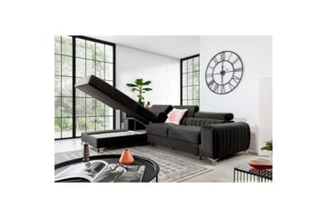 Seksjonssofa Eltap Grayson 278x205x92 cm - Nube 5, Grå, Venstre - Møbler - Sofaer - Sovesofaer - Sovesofa divan