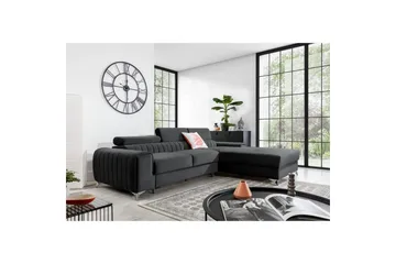 Seksjonssofa Eltap Grayson 278x205x92 cm - Nube 6, Mørk Grå, Høyre - Møbler - Sofaer - Sovesofaer - Sovesofa divan