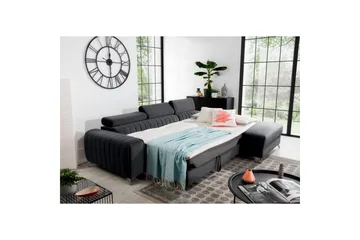 Seksjonssofa Eltap Grayson 278x205x92 cm - Nube 6, Mørk Grå, Høyre - Møbler - Sofaer - Sovesofaer - Sovesofa divan