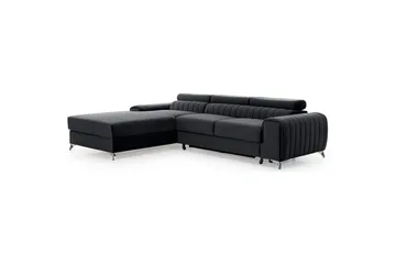 Seksjonssofa Eltap Grayson 278x205x92 cm - Nube 6, Mørk Grå, Venstre - Møbler - Sofaer - Sovesofaer - Sovesofa divan