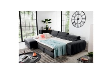 Seksjonssofa Eltap Grayson 278x205x92 cm - Nube 6, Mørk Grå, Venstre - Møbler - Sofaer - Sovesofaer - Sovesofa divan