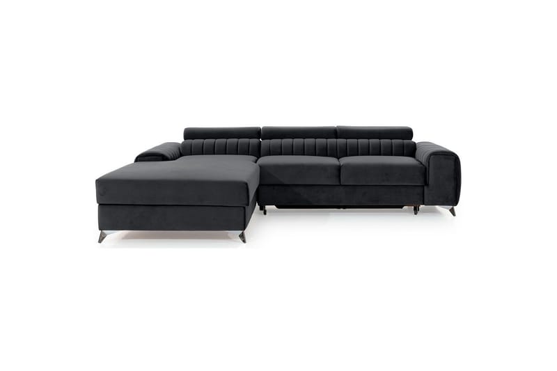 Seksjonssofa Eltap Grayson 278x205x92 cm - Nube 6, Mørk Grå, Venstre - Møbler - Sofaer - Sovesofaer - Sovesofa divan