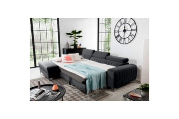 Seksjonssofa Eltap Grayson 278x205x92 cm - Nube 6, Mørk Grå, Venstre - Møbler - Sofaer - Sovesofaer - Sovesofa divan