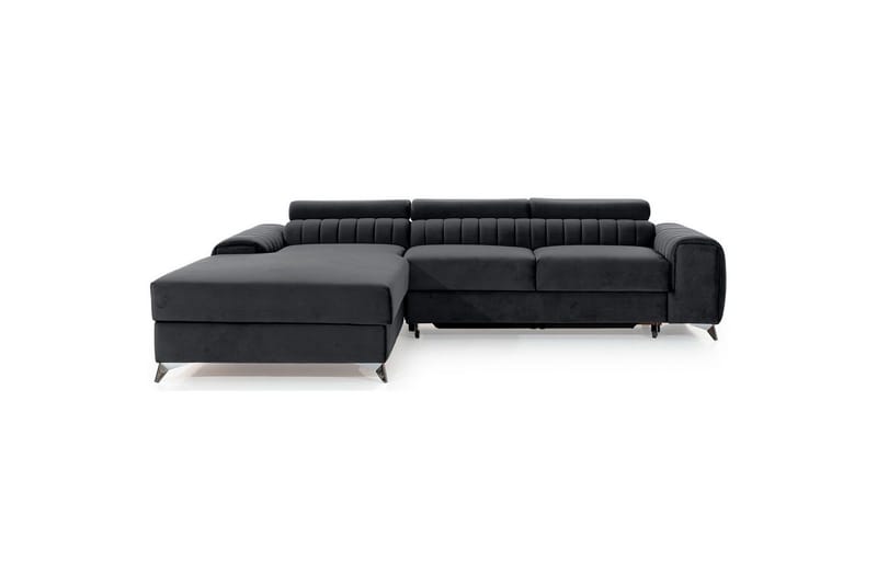 Seksjonssofa Eltap Grayson 278x205x92 cm - Nube 6, Mørk Grå, Venstre - Møbler - Sofaer - Sovesofaer - Sovesofa divan
