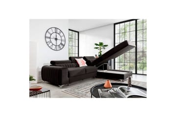 Seksjonssofa Eltap Grayson 278x205x92 cm - Riviera 97, Grå, Høyre - Møbler - Sofaer - Sovesofaer - Sovesofa divan