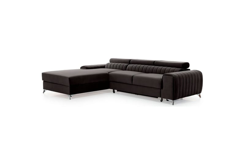 Seksjonssofa Eltap Grayson 278x205x92 cm - Riviera 97, Grå, Venstre - Møbler - Sofaer - Sovesofaer - Sovesofa divan