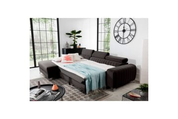 Seksjonssofa Eltap Grayson 278x205x92 cm - Riviera 97, Grå, Venstre - Møbler - Sofaer - Sovesofaer - Sovesofa divan