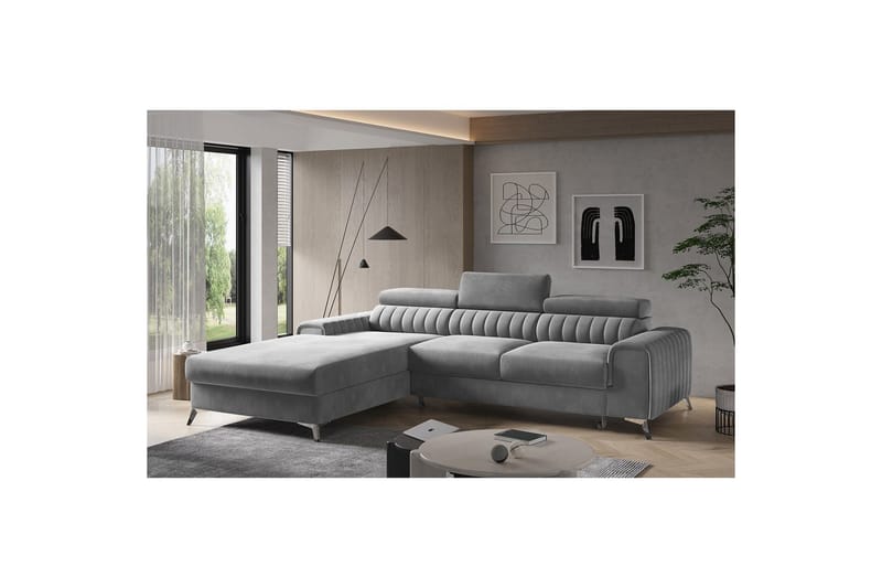 Seksjonssofa Eltap Grayson 278x205x92 cm - Sola 4, Venstre - Møbler - Sofaer - Sovesofaer - Sovesofa divan