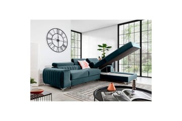 Seksjonssofa Eltap Grayson 278x205x92 cm - Velvetmat 100, Høyre - Møbler - Sofaer - Sovesofaer - Sovesofa divan