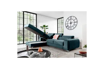 Seksjonssofa Eltap Grayson 278x205x92 cm - Velvetmat 100, Venstre - Møbler - Sofaer - Sovesofaer - Sovesofa divan