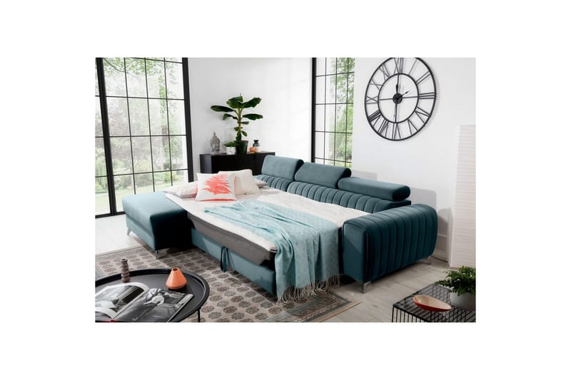 Seksjonssofa Eltap Grayson 278x205x92 cm - Velvetmat 100, Venstre - Møbler - Sofaer - Sovesofaer - Sovesofa divan
