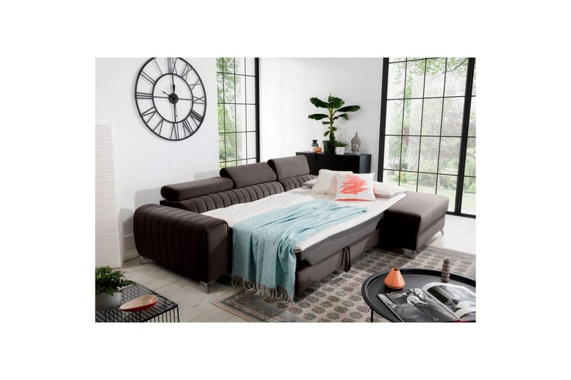 Seksjonssofa Eltap Grayson 278x205x92 cm - Velvetmat 22, Høyre - Møbler - Sofaer - Sovesofaer - Sovesofa divan