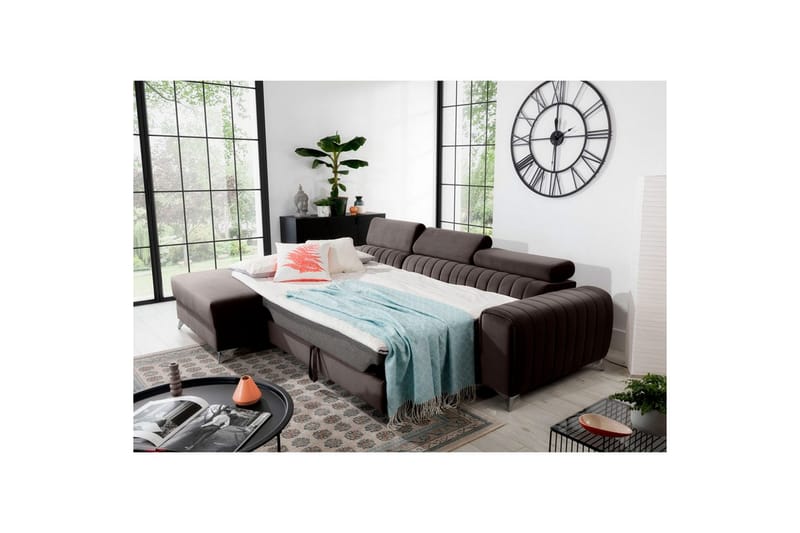 Seksjonssofa Eltap Grayson 278x205x92 cm - Velvetmat 22, Venstre - Møbler - Sofaer - Sovesofaer - Sovesofa divan