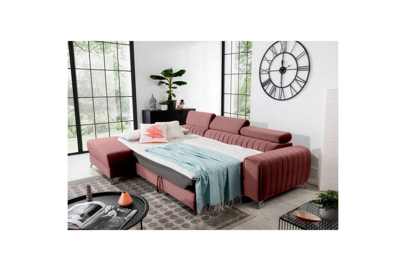 Seksjonssofa Eltap Grayson 278x205x92 cm - Velvetmat 24, Venstre - Møbler - Sofaer - Sovesofaer - Sovesofa divan