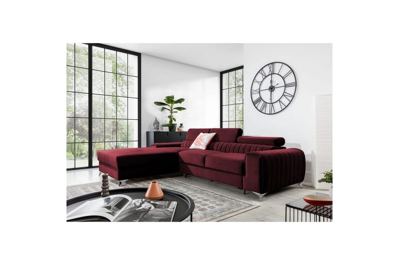 Seksjonssofa Eltap Grayson 278x205x92 cm - Velvetmat 25, Venstre - Møbler - Sofaer - Sovesofaer - Sovesofa divan