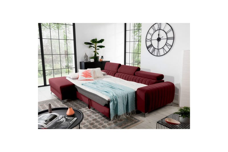 Seksjonssofa Eltap Grayson 278x205x92 cm - Velvetmat 25, Venstre - Møbler - Sofaer - Sovesofaer - Sovesofa divan