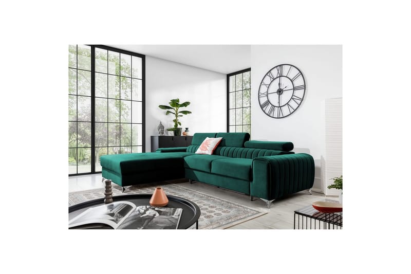 Seksjonssofa Eltap Grayson 278x205x92 cm - Velvetmat 38, Venstre - Møbler - Sofaer - Sovesofaer - Sovesofa divan