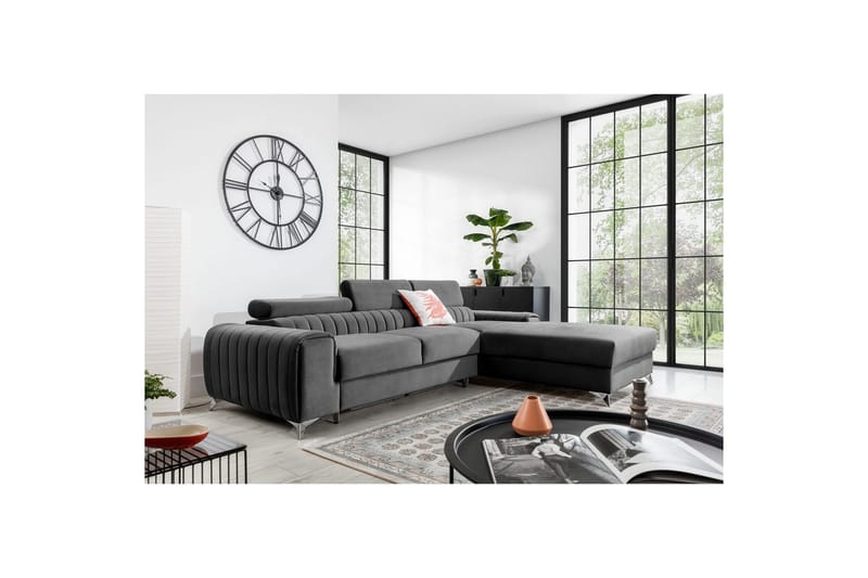 Seksjonssofa Eltap Grayson 278x205x92 cm - Velvetmat 4, Høyre - Møbler - Sofaer - Sovesofaer - Sovesofa divan