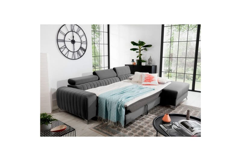 Seksjonssofa Eltap Grayson 278x205x92 cm - Velvetmat 4, Høyre - Møbler - Sofaer - Sovesofaer - Sovesofa divan