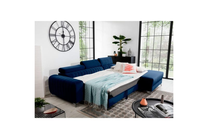 Seksjonssofa Eltap Grayson 278x205x92 cm - Velvetmat 40, Høyre - Møbler - Sofaer - Sovesofaer - Sovesofa divan